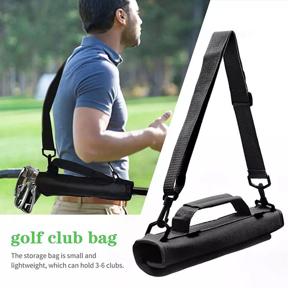Portable Mini Golf Club Carrier Bag Carry Driving Range Travel Practice Holding