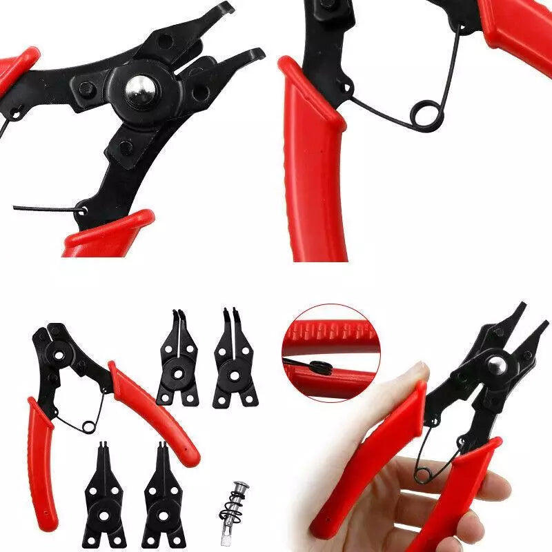 4In1 Circlip Plier Set Combination Snap Ring Plier Retaining Clip