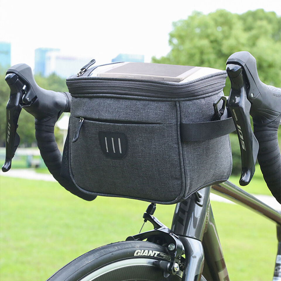 Waterproof Bike Handlebar Bag Bicycle Front Basket Cycling Organizer Storage Bag