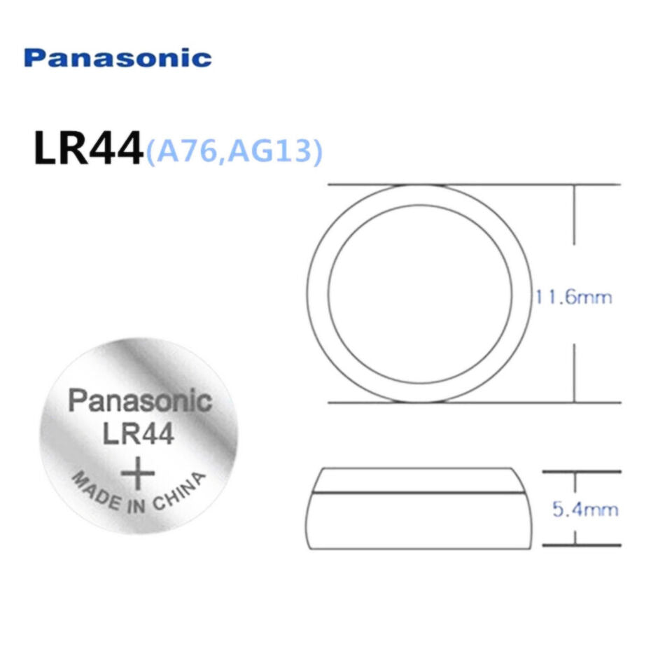 10pcs Genuine Panasonic AG13 LR44 G13A A76 1.5v Alkaline Batterie Cell Battery