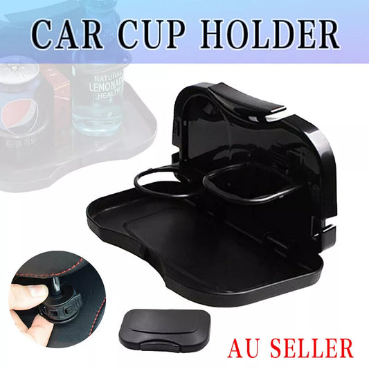 CLEARANCE- Auto Car Cup Holder New Back Seat Drink Food Tray Table Stand Desk Folding