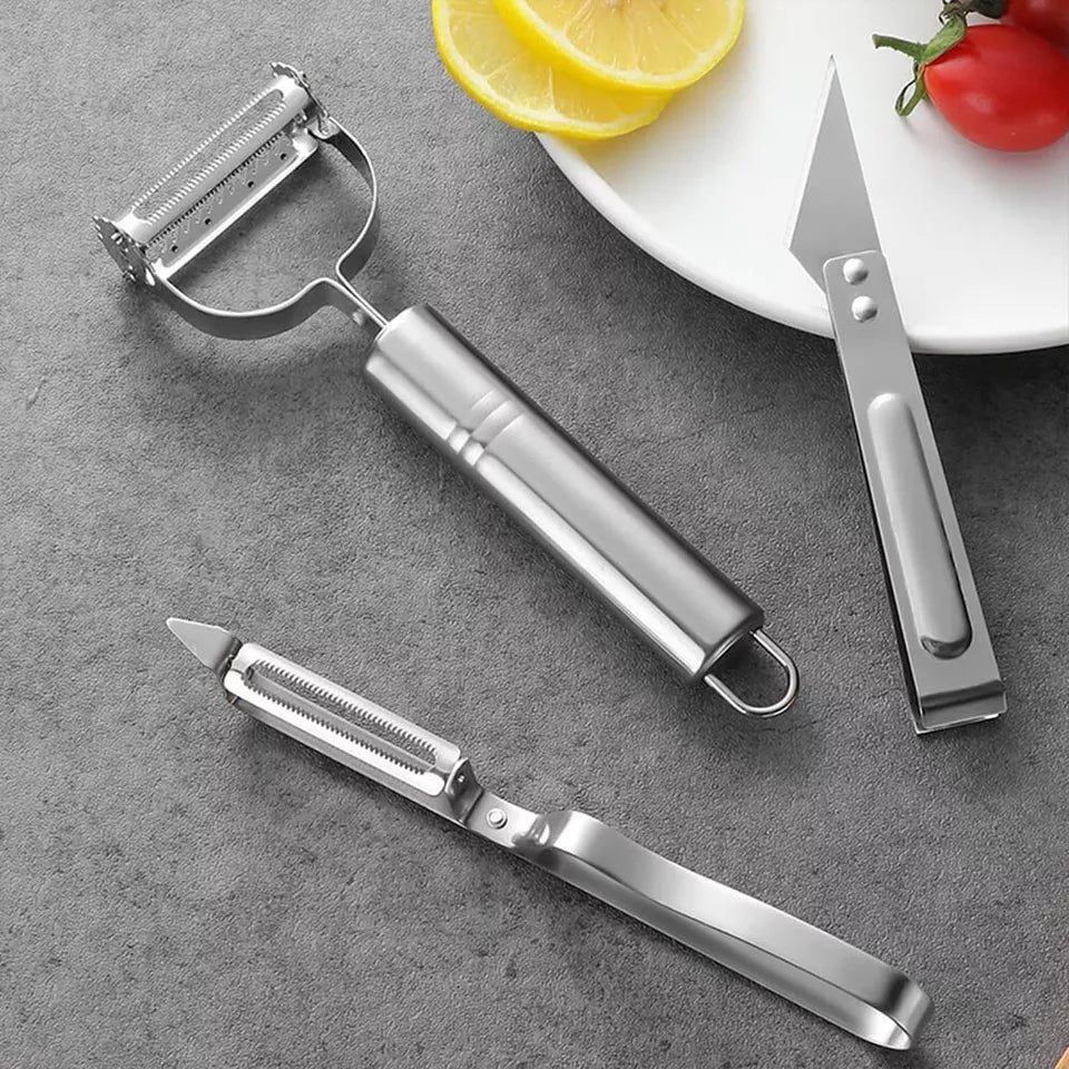 CLEARANCE- 3pc/Set Vegetable Peeler Stainless Steel Vegetable Planer Vegetable Shredder