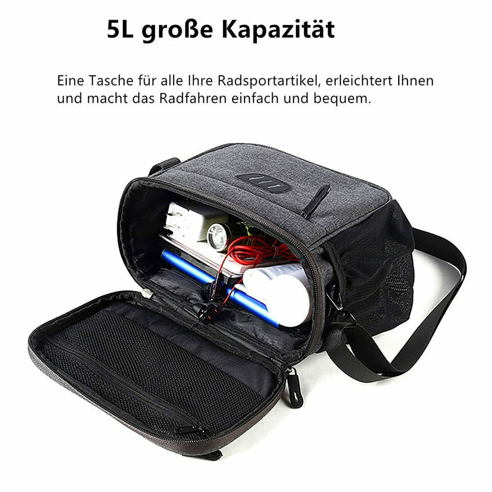 Waterproof Bike Handlebar Bag Bicycle Front Basket Cycling Organizer Storage Bag