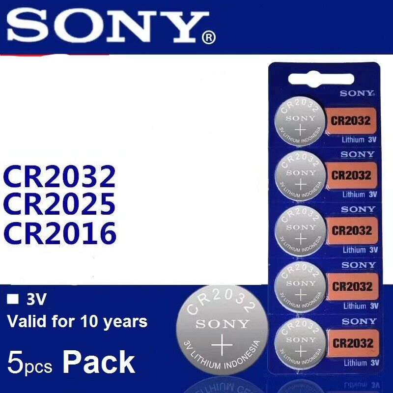 5pcs/ Pack Sony CR1220 CR1616 CR1620 Button Cell 3V Lithium Batteries