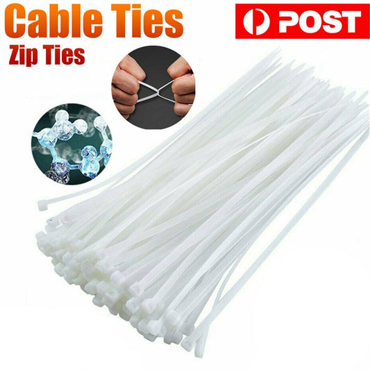 Cable Ties Zip Ties Nylon UV Stabilized 100x Bulk Cable Tie