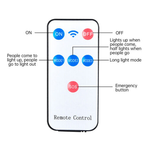 108COB Solar Flood Light Motion Sensor Security Wall Yard Street Outdoor Lamp with Remote Control