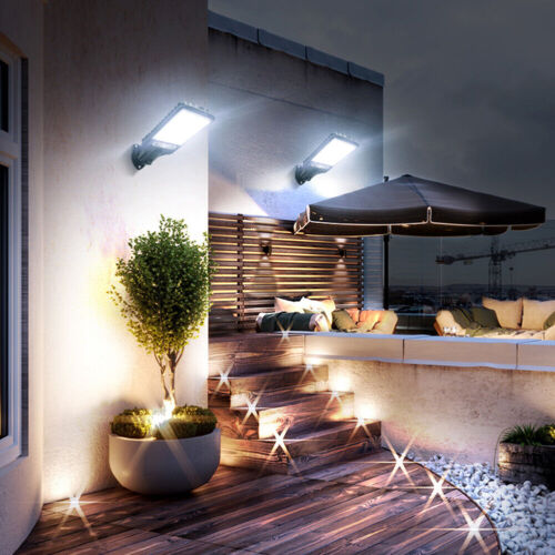 108COB Solar Flood Light Motion Sensor Security Wall Yard Street Outdoor Lamp with Remote Control