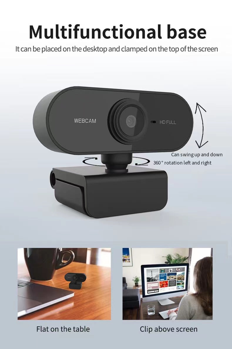 CLEARANCE- 1080P Webcam Full HD For Desktop & Laptop