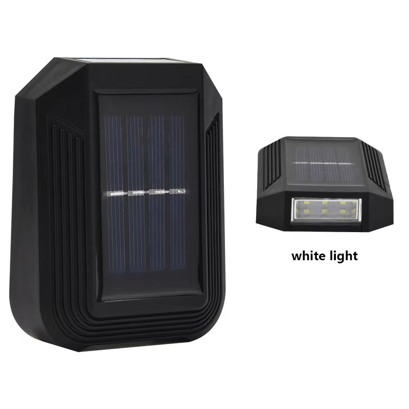 LED Solar Powered Waterproof Wall Light Fence Outdoor Garden