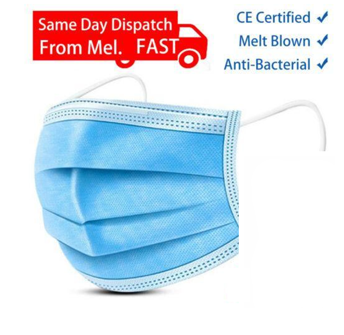 CLEARANCE- 50PC/100PC 3 Layers Disposable Medical Face Mask