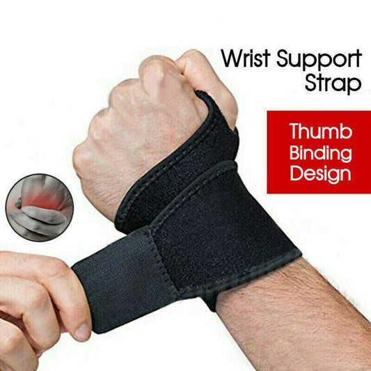 A Pair of Pain Relief Wrist Support Brace Protection Strap