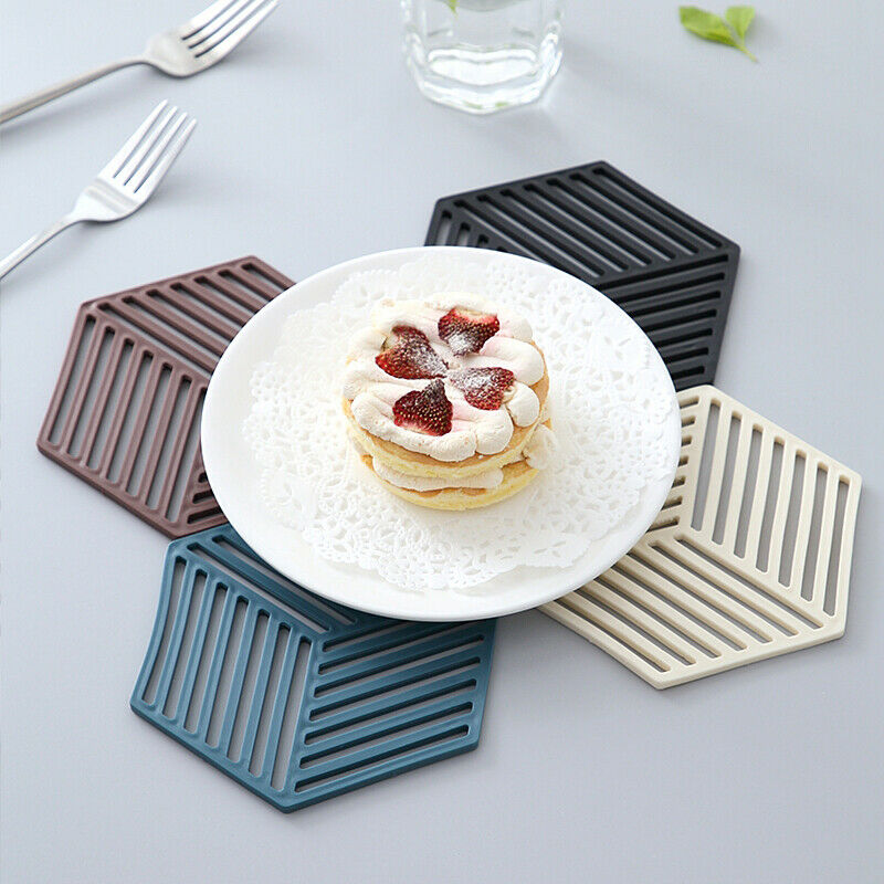 Free shipping- 2PCS Dinner Hollow Silicone Home Table Decoration Bowl Tea Cup Pad Coaster Table Mat Placemat