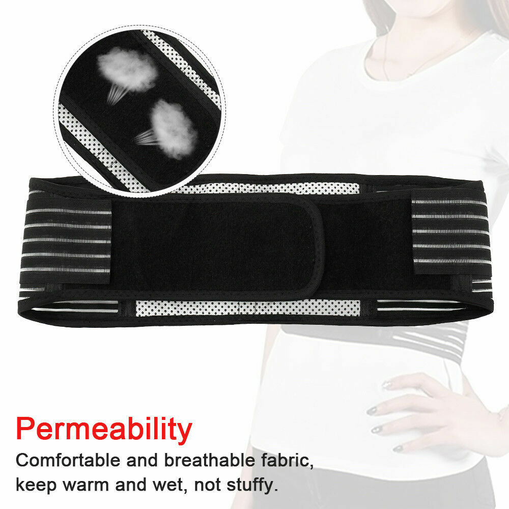 Lumbar & Lower Back Support Belt Brace Strap Pain Relief Posture Waist Trimmer