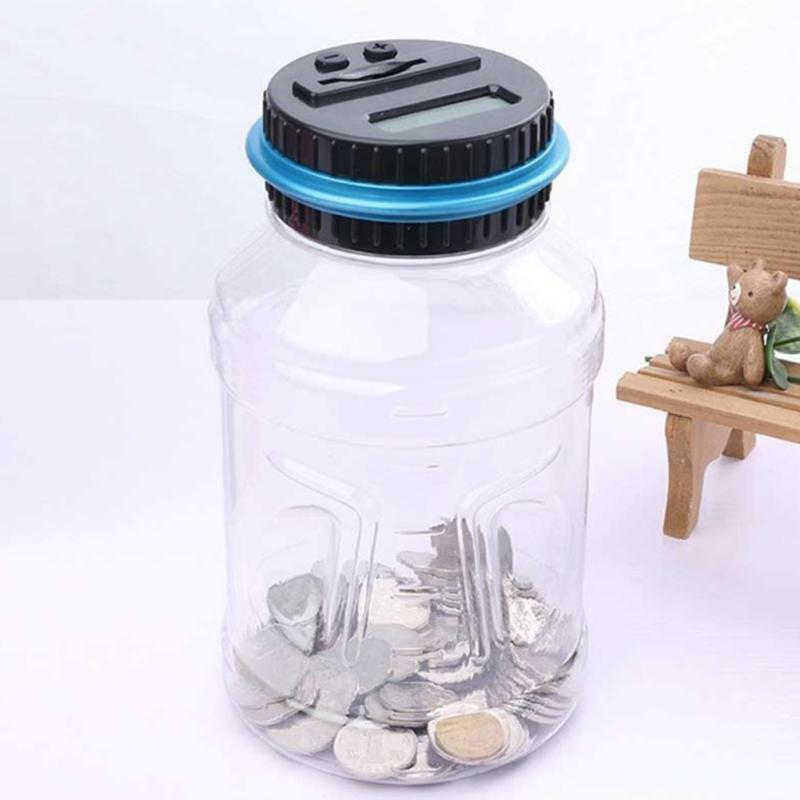 LCD Digital Counting Coin Money Saving Box