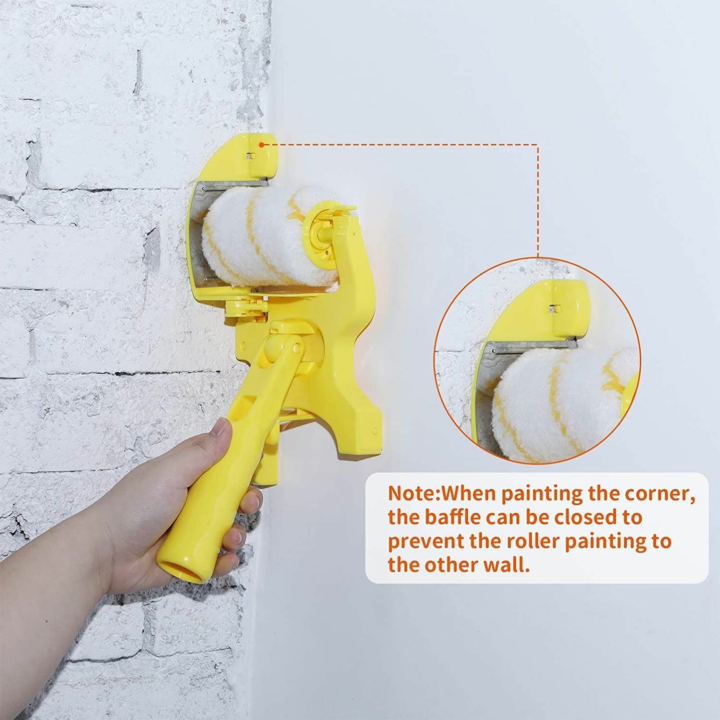 5pcs Handheld Clean-Cut Paint Roller Brush Portable Edger Painting Home Wall Ceilings