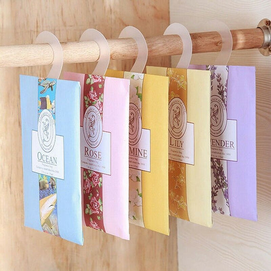 Scented Hanging Wardrobe Sachets Freshener Fragrance Freshener Air Drawer Room