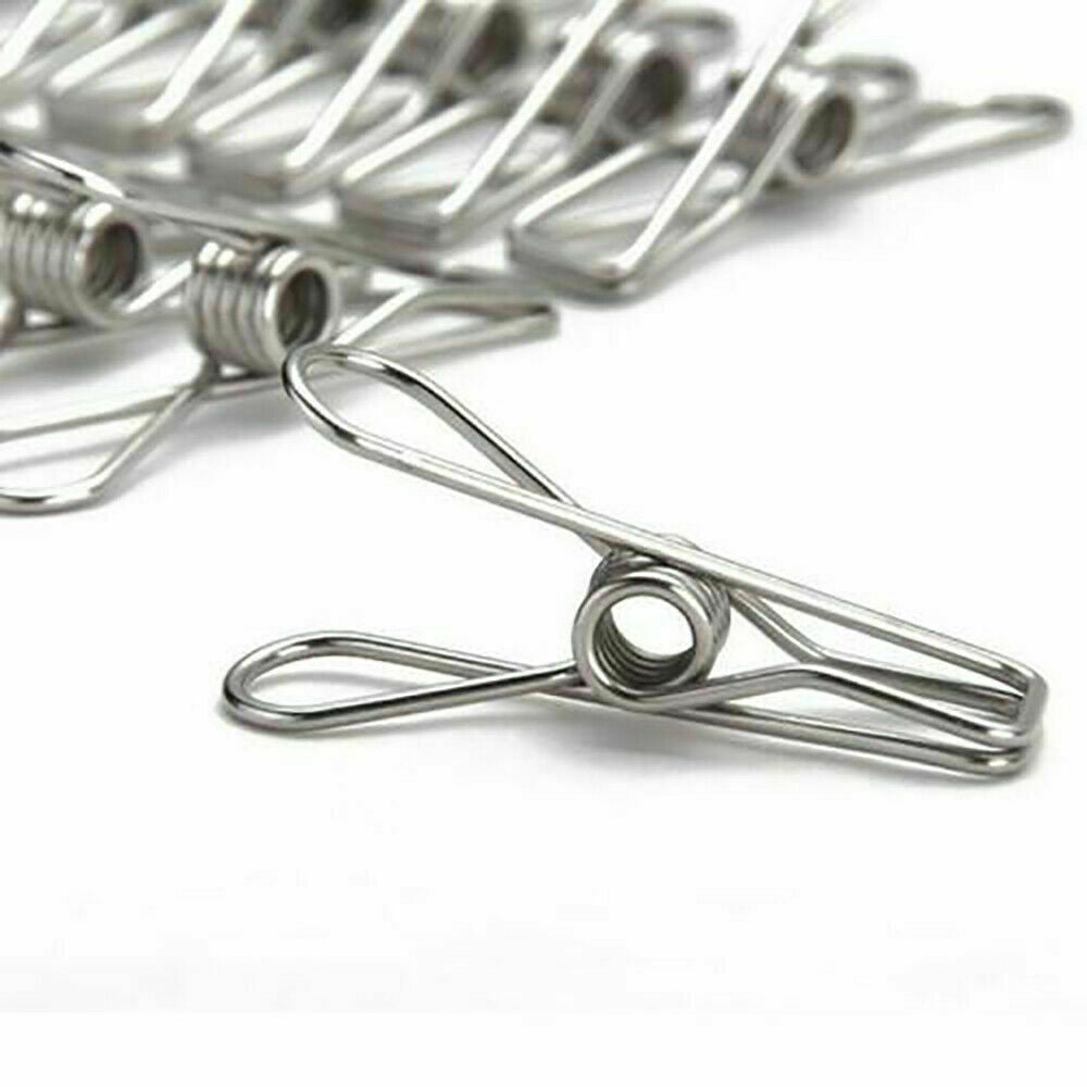 20PC Stainless Pegs Hanging Clips