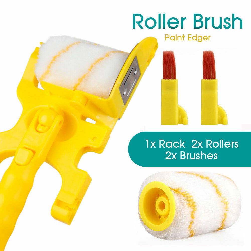 5pcs Handheld Clean-Cut Paint Roller Brush Portable Edger Painting Home Wall Ceilings