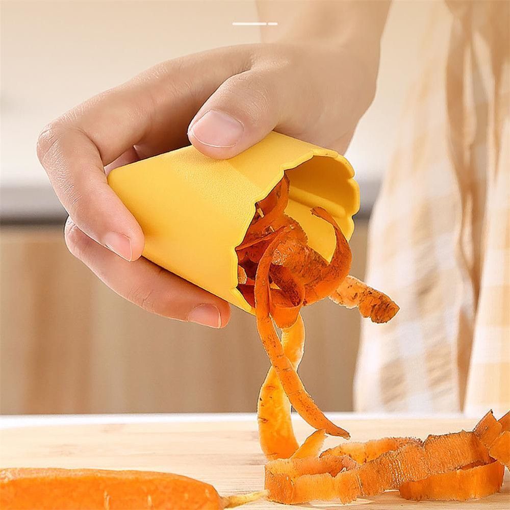 Potato Kitchen Peeling Tool Vegetable Slicer Storage Anti Splash Peeler