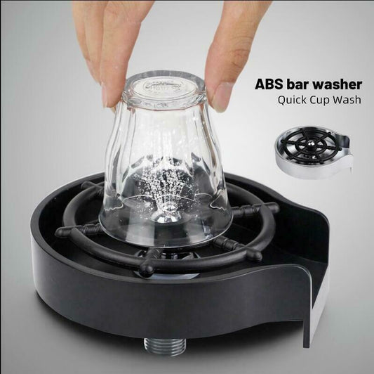 CLEARANCE- Glass Rinser Automatic Faucet Cup Washer Sink Bottle Cleaning for Bar Kitchen