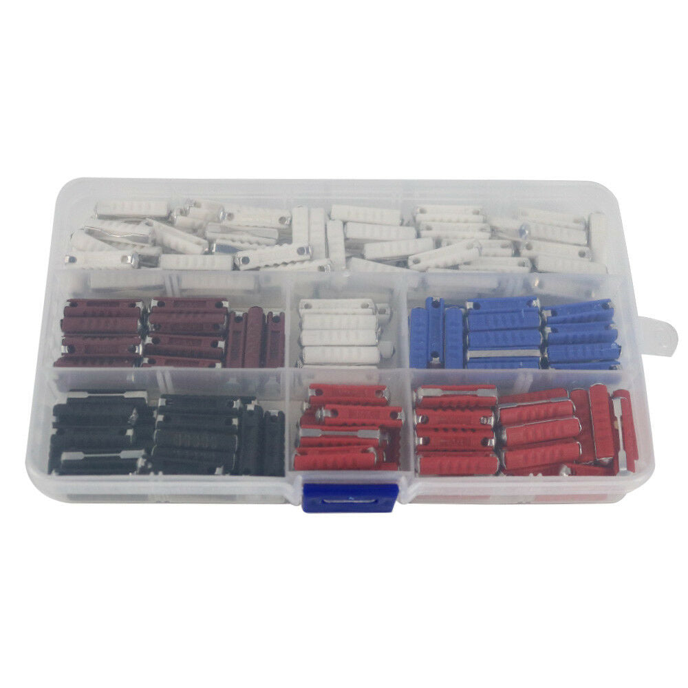 200pcs Ceramic Continental Fuse Torpedo Fuses Assortment Kit 5A 8A 16A 25A 40AMP