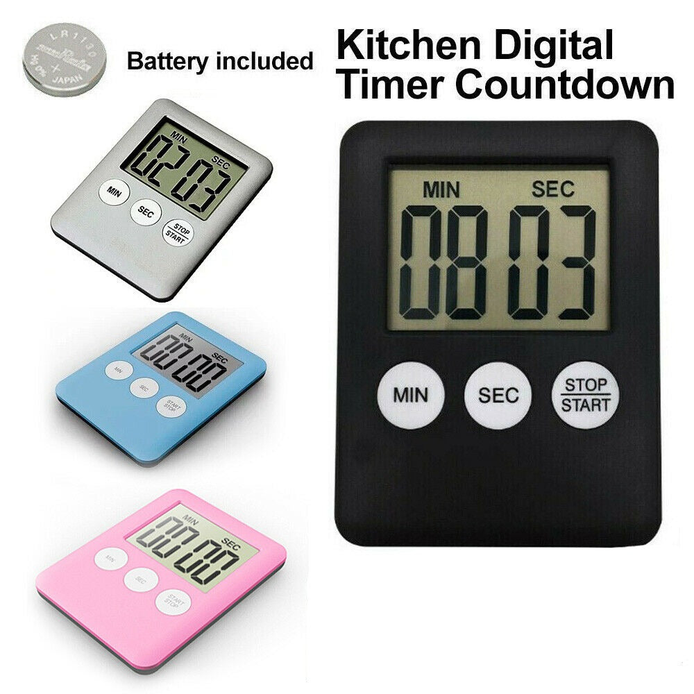 Magnetic Kitchen LCD Digital Timer Countdown 99 Minute Electronic Egg