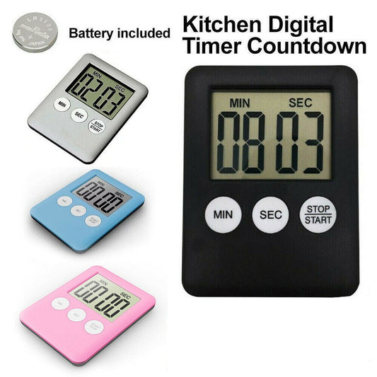 Magnetic Kitchen LCD Digital Timer Countdown 99 Minute Electronic Egg Count Down