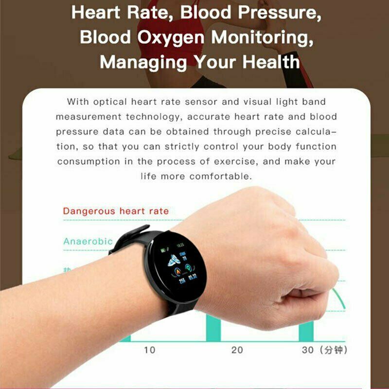 1.3 Inch Smart Watch Sports Bracelet Heart Rate Monitor Blood Pressure Fitness