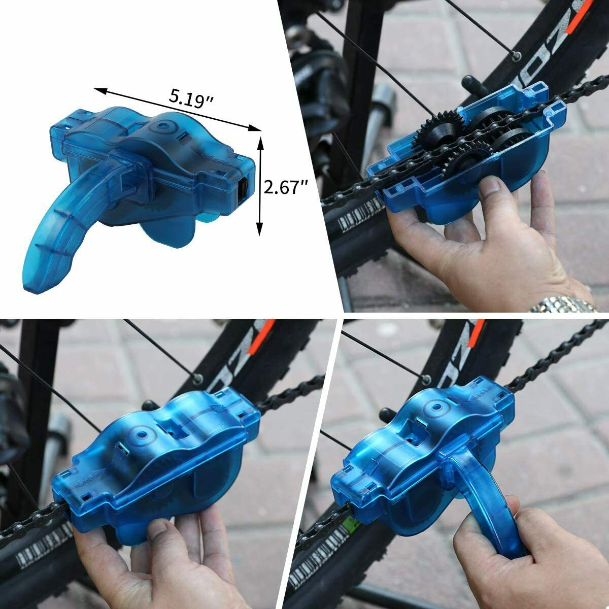 CLEARANCE- 360° Bicycle Chain Cleaner Wash Tool