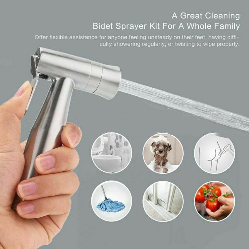 Stainless Handheld Bidet Sprayer Set