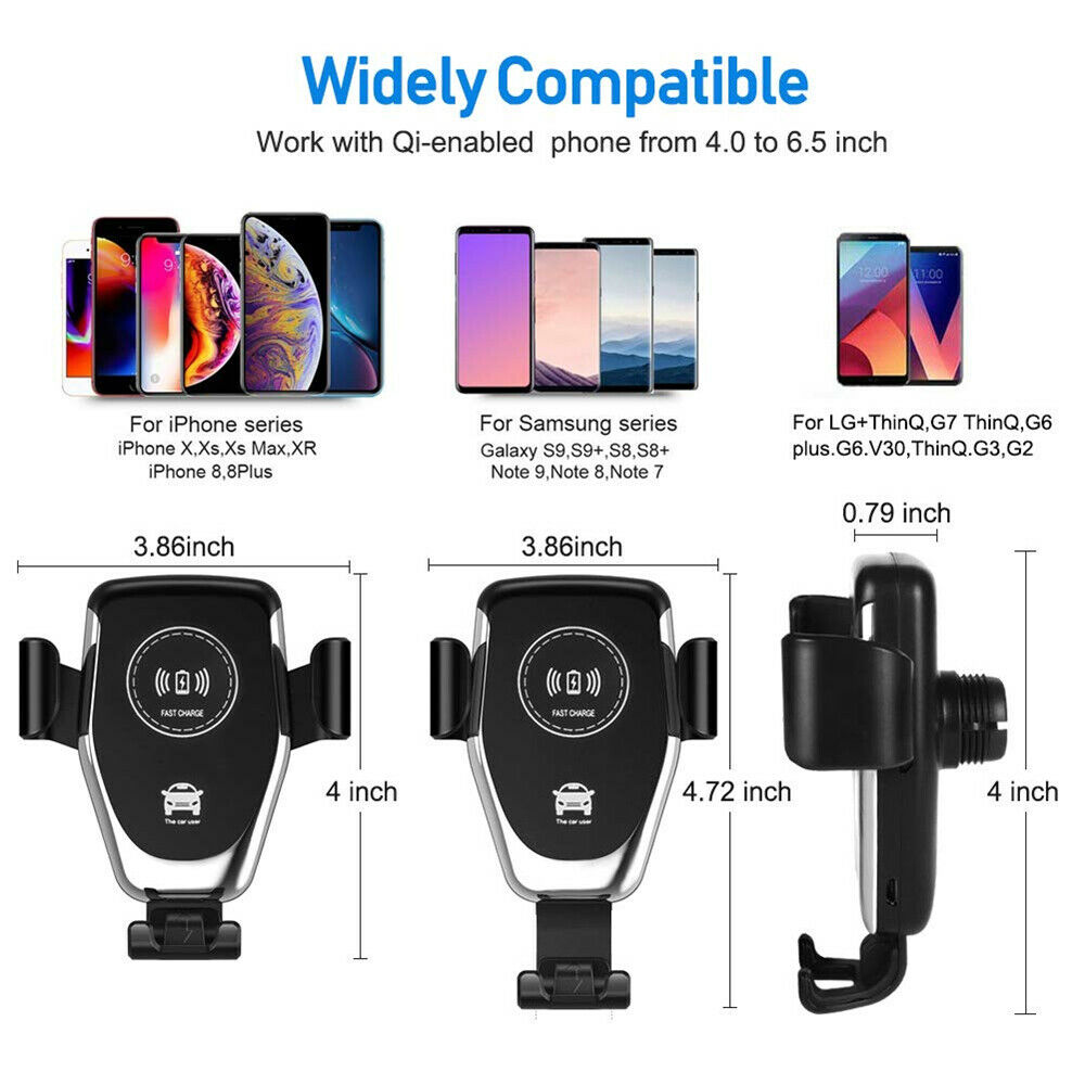 Qi Wireless Fast Charger Mount