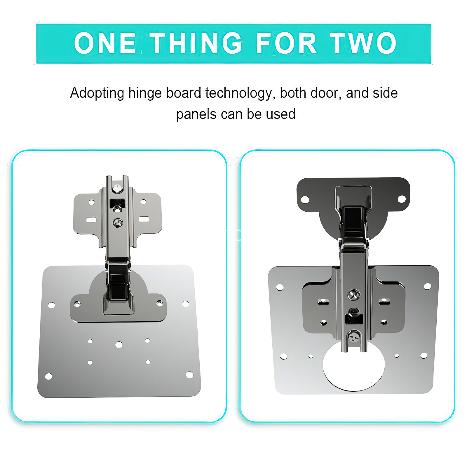 2 Sets Hinge Repair Plate Rust Resistant Steel Furniture Cupboard Repair Mount Tool