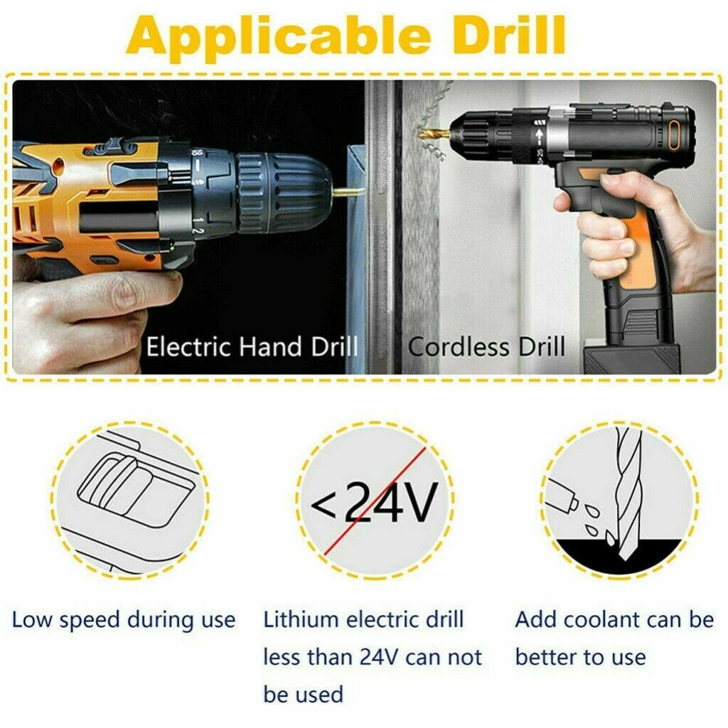 50PC Cobalt Drill Bits HSS-Co For Metal Stainless Steel 1-3mm Drilling Tools Set