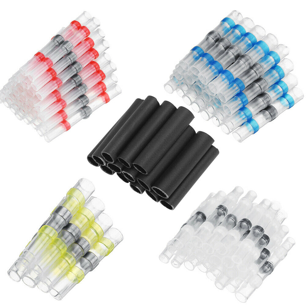 350PCS Heat Shrink Solder Wire Connectors Sleeve Seal Cable Crimps Terminals Kit