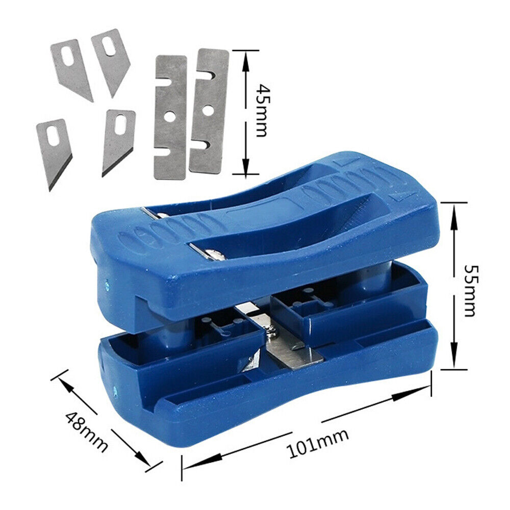 Manual Tail Trimming Plastic Double Edge Trimmer Wood Side Banding Machine