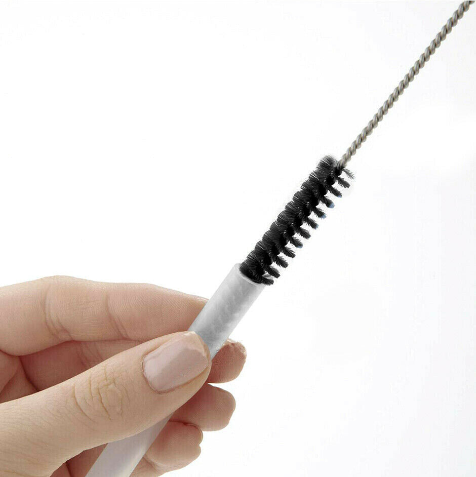 10Pcs Nylon Straw Brush with Key Ring