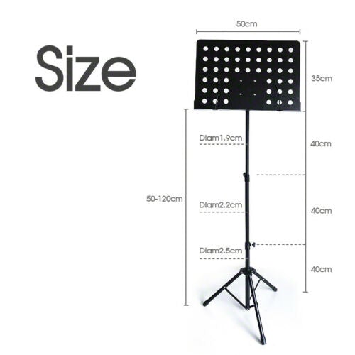 Adjustable Folding Stage Music Sheet Stand