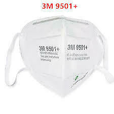 Free Shipping- 50x KN95 3M 9501+ Face Mask Masks Anti Dust Flu Protection Respirator  (Ear Loop)